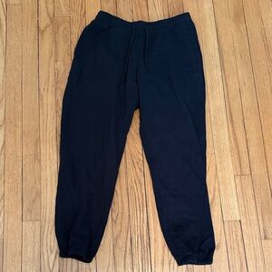 hollister ultra high rise jogger sweat pants black